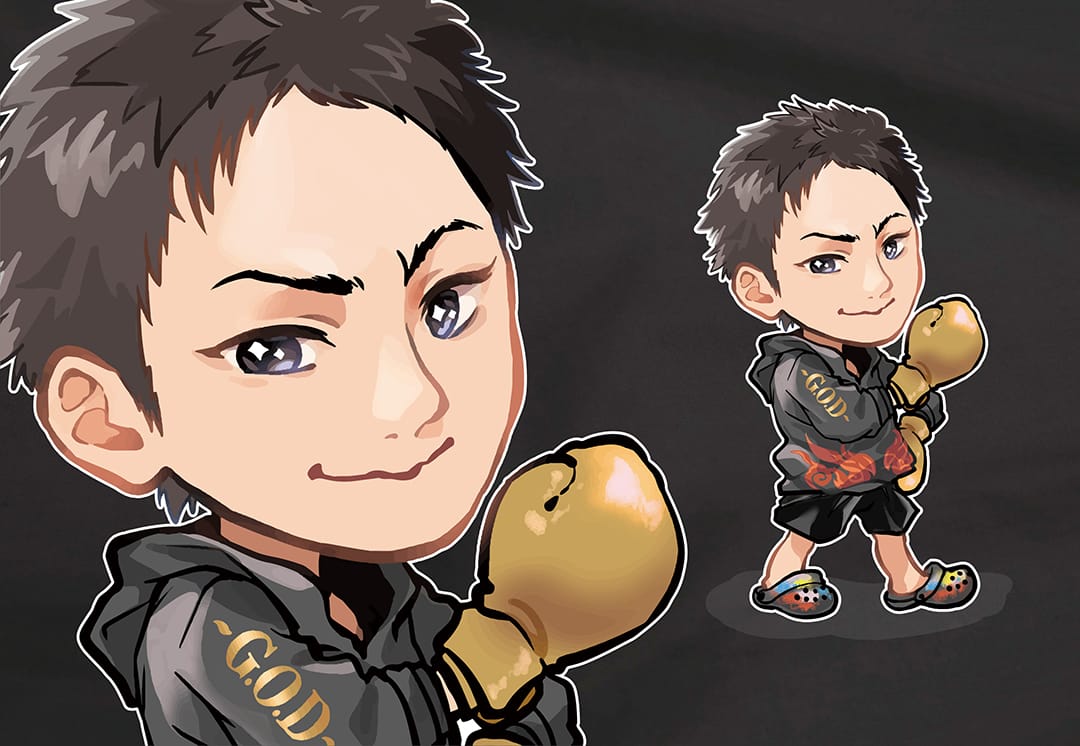 似顔絵 ／G.O.D様 - ayacodesign｜きんときあやこ